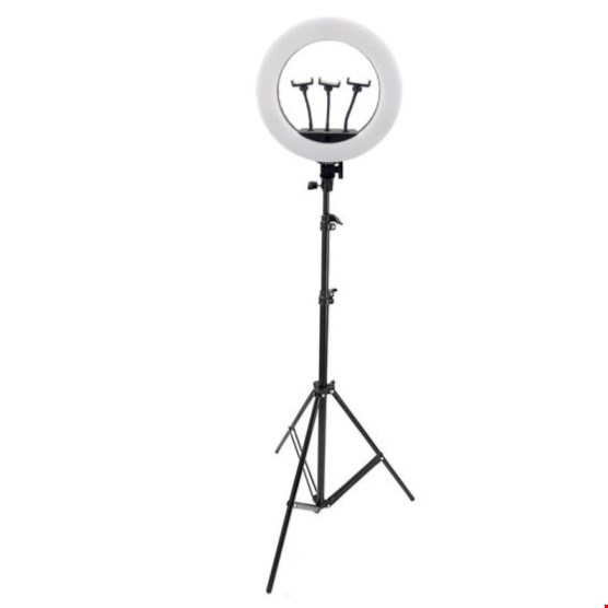رینگ لایت 18 اینچ جیماری مدل FM-18R به همراه پایه (انتخابی)